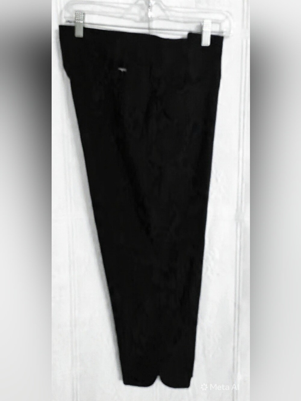 Black Cropped Women's Tulip Hem Pants